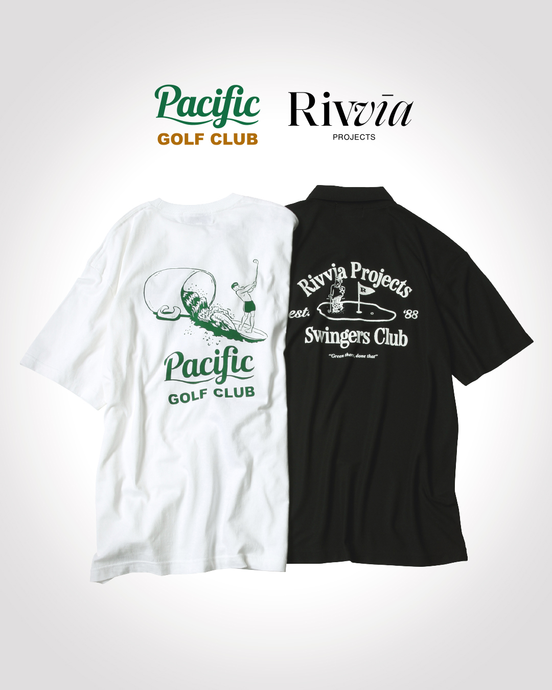 Rivvia PROJECTS × Pacific GOLF CLUB / 街からターフまでマルチに活躍するコラボウェア